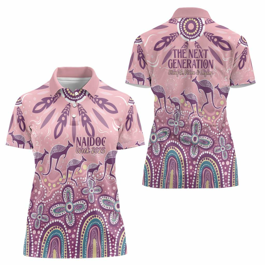 NAIDOC Week 2025 Indigenous Women Polo Shirt Pastel Dream