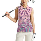 NAIDOC Week 2025 Indigenous Women Sleeveless Polo Shirt Pastel Dream