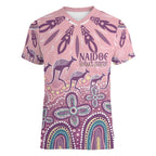 NAIDOC Week 2025 Indigenous Women V-Neck T-Shirt Pastel Dream