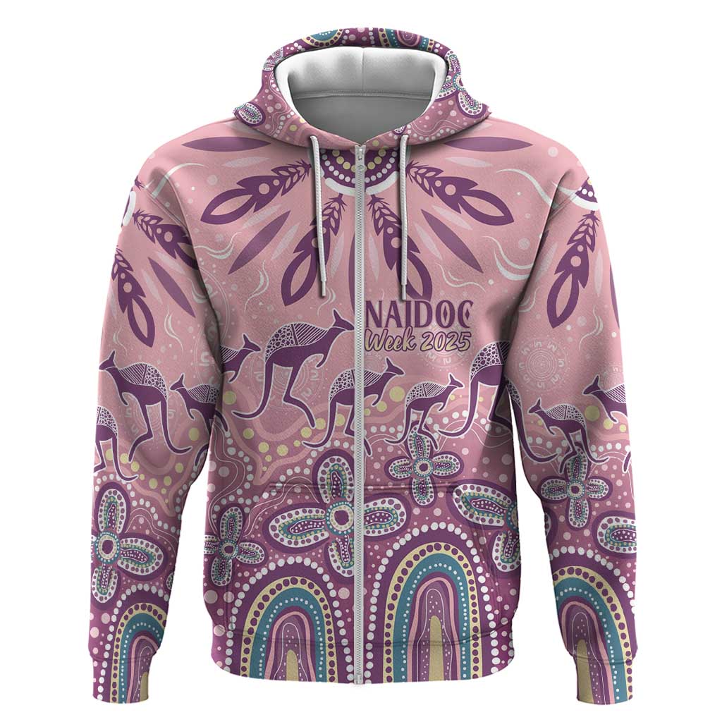 NAIDOC Week 2025 Indigenous Zip Hoodie Pastel Dream
