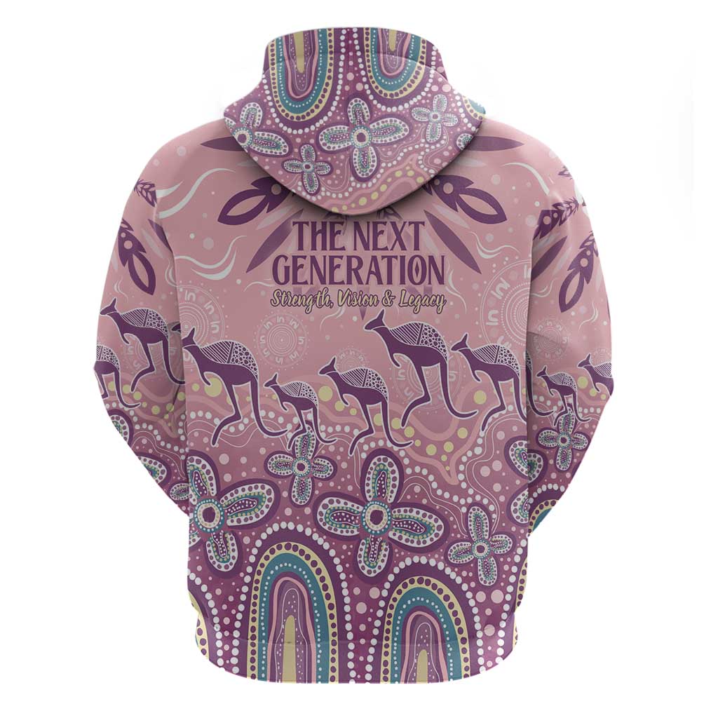 NAIDOC Week 2025 Indigenous Zip Hoodie Pastel Dream