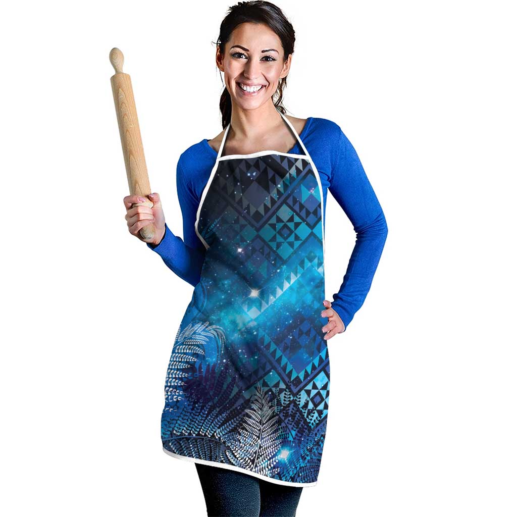 Aotearoa Taniko Matariki Apron Cosmic Blue