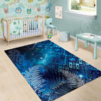 Aotearoa Taniko Matariki Area Rug Cosmic Blue