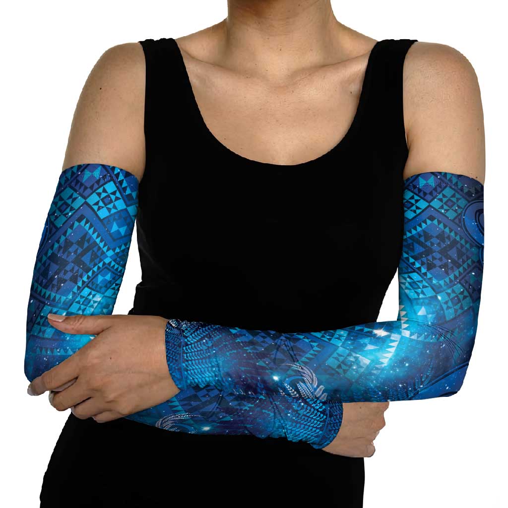 Aotearoa Taniko Matariki Arm Sleeves Cosmic Blue