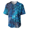 Aotearoa Taniko Matariki Baseball Jersey Cosmic Blue