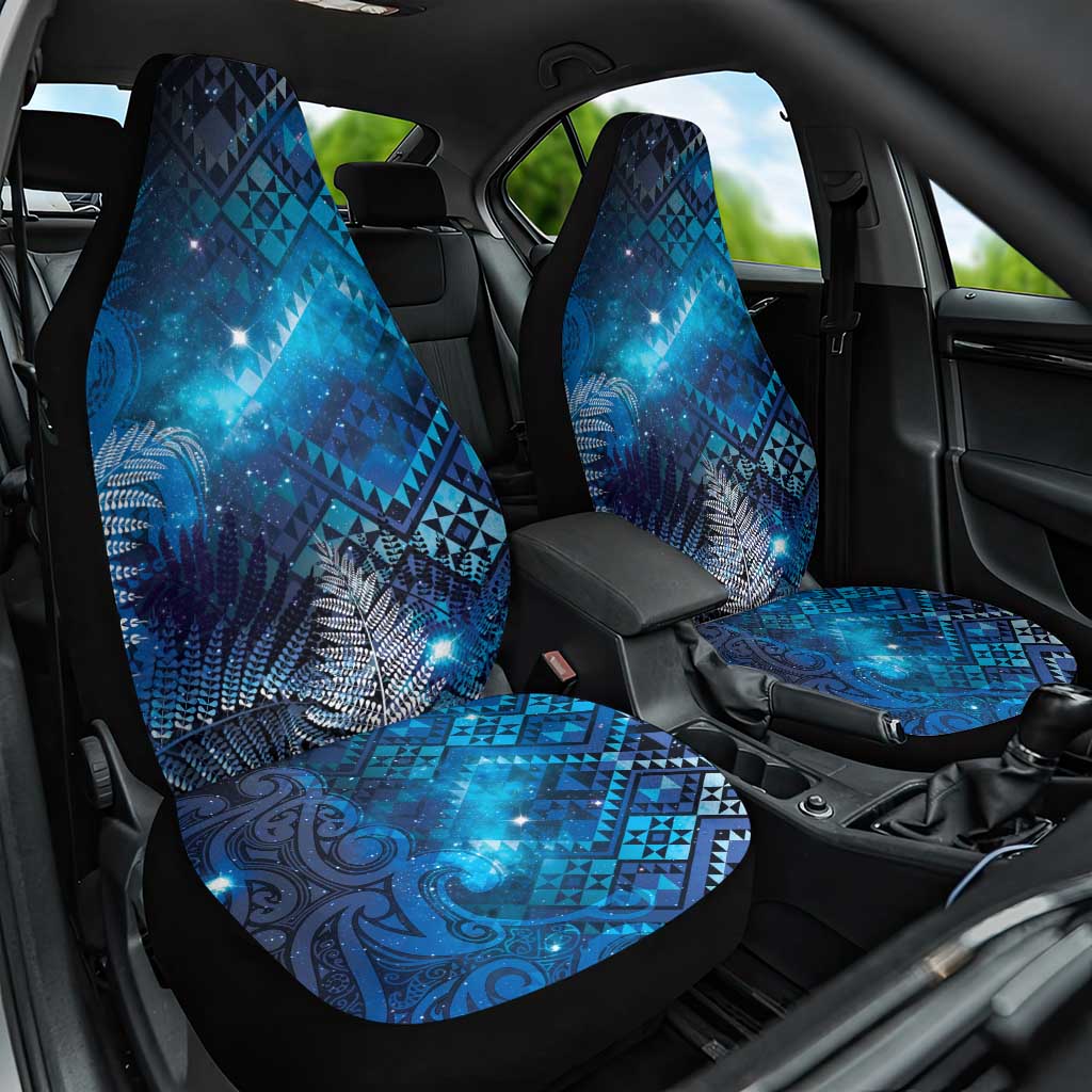 Aotearoa Taniko Matariki Car Seat Cover Cosmic Blue