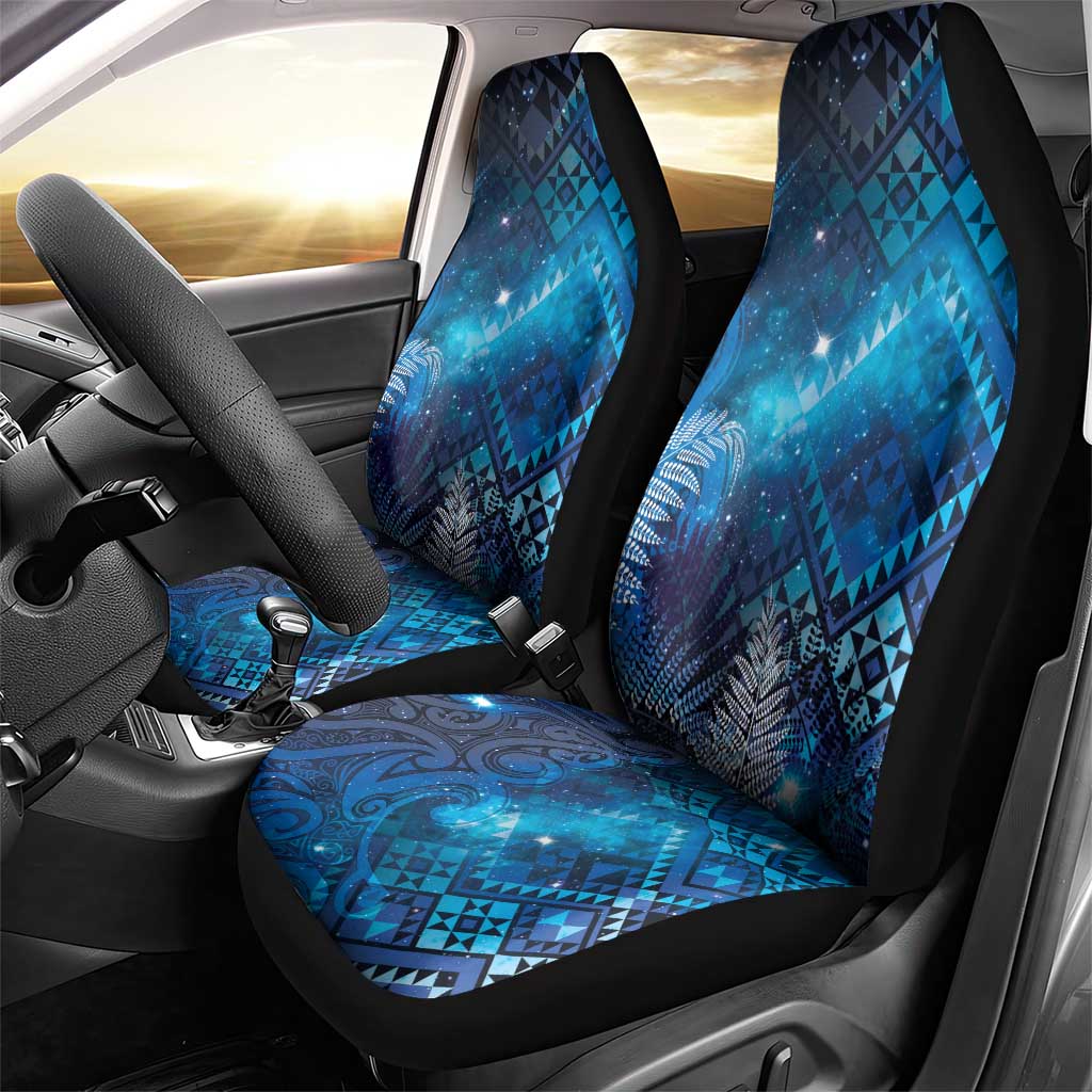 Aotearoa Taniko Matariki Car Seat Cover Cosmic Blue