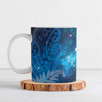 Aotearoa Taniko Matariki Ceramic Mug Cosmic Blue