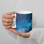 Aotearoa Taniko Matariki Ceramic Mug Cosmic Blue