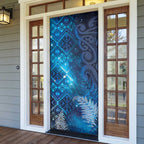 Aotearoa Taniko Matariki Door Cover Cosmic Blue