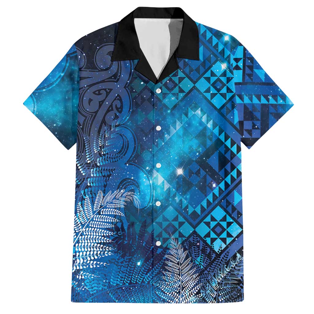 Aotearoa Taniko Matariki Hawaiian Shirt Cosmic Blue