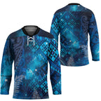 Aotearoa Taniko Matariki Hockey Jersey Cosmic Blue