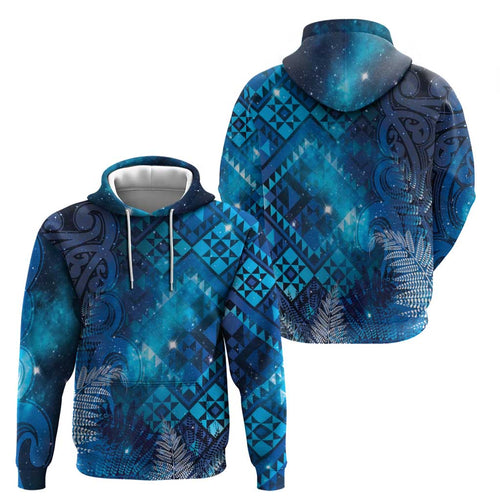 Aotearoa Taniko Matariki Hoodie Cosmic Blue