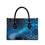 Aotearoa Taniko Matariki Leather Bag Cosmic Blue