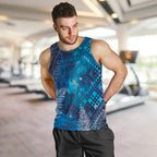 Aotearoa Taniko Matariki Men Tank Top Cosmic Blue