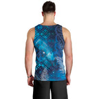 Aotearoa Taniko Matariki Men Tank Top Cosmic Blue