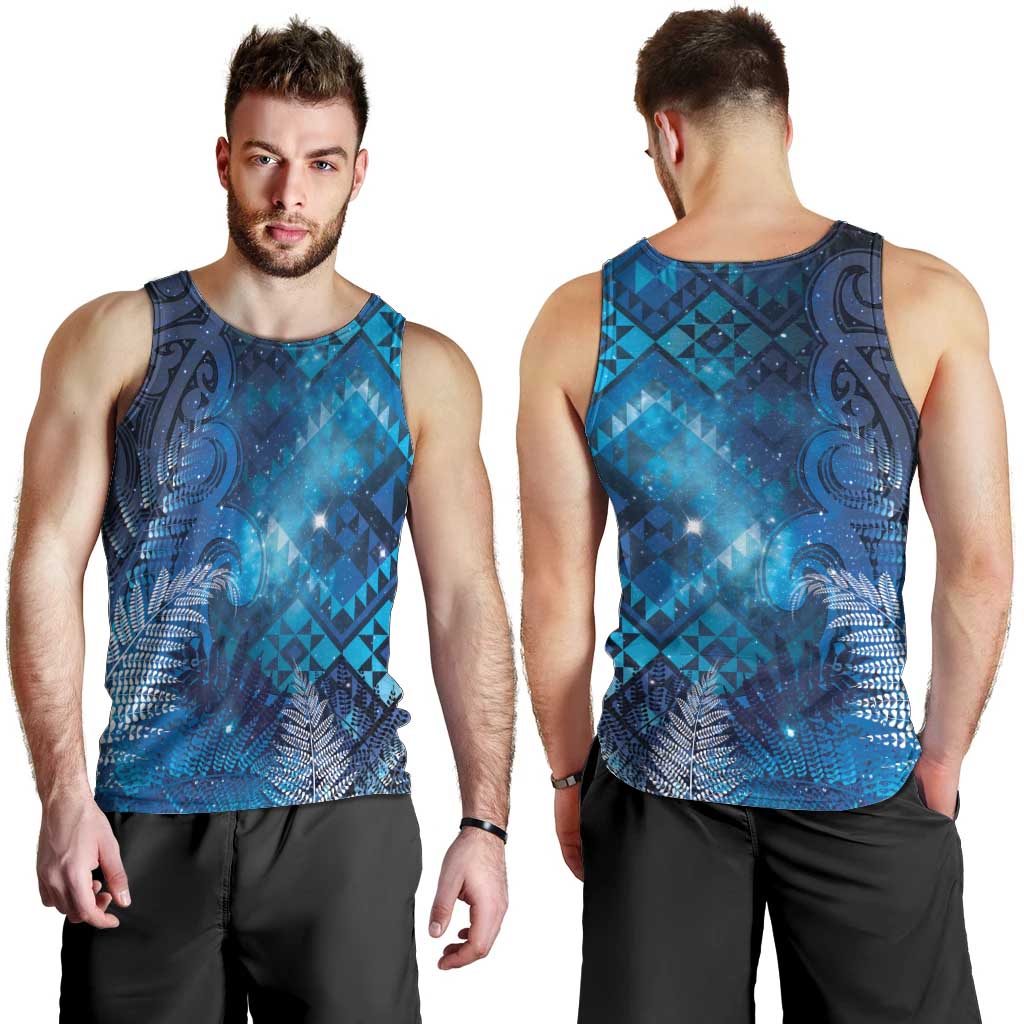 Aotearoa Taniko Matariki Men Tank Top Cosmic Blue