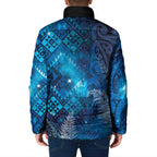 Aotearoa Taniko Matariki Padded Jacket Cosmic Blue