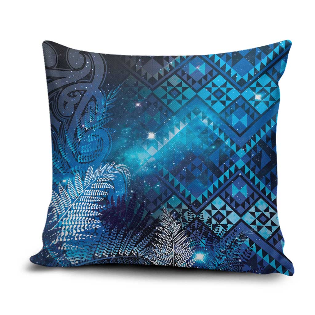 Aotearoa Taniko Matariki Pillow Cover Cosmic Blue