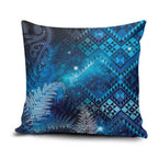 Aotearoa Taniko Matariki Pillow Cover Cosmic Blue