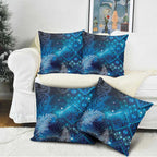 Aotearoa Taniko Matariki Pillow Cover Cosmic Blue