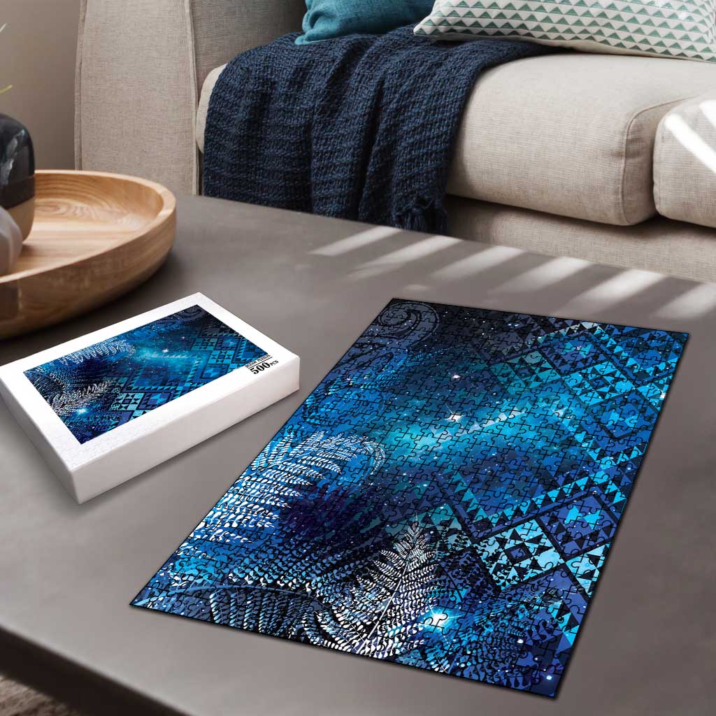 Aotearoa Taniko Matariki Puzzle Cosmic Blue