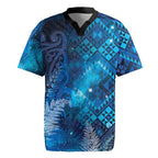 Aotearoa Taniko Matariki Rugby Jersey Cosmic Blue
