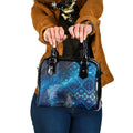 Aotearoa Taniko Matariki Shoulder Handbag Cosmic Blue