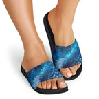 Aotearoa Taniko Matariki Slide Sandals Cosmic Blue