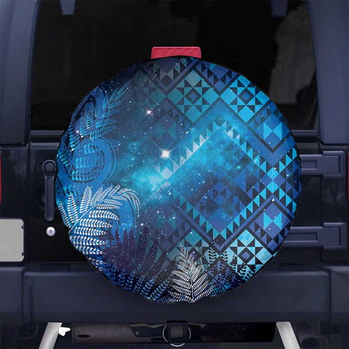 Aotearoa Taniko Matariki Spare Tire Cover Cosmic Blue