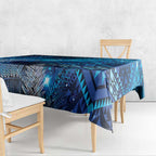 Aotearoa Taniko Matariki Tablecloth Cosmic Blue
