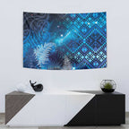 Aotearoa Taniko Matariki Tapestry Cosmic Blue