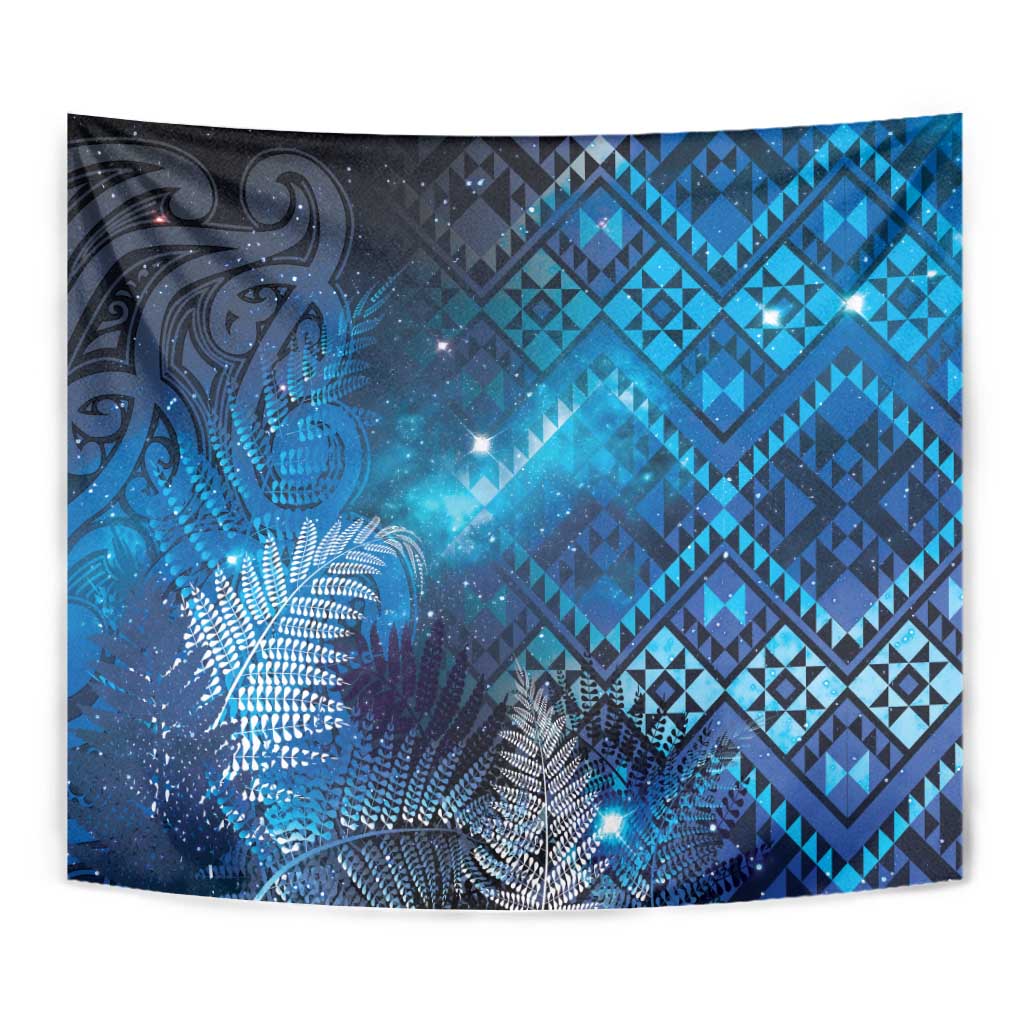 Aotearoa Taniko Matariki Tapestry Cosmic Blue