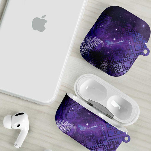Aotearoa Taniko Matariki AirPods Case Cosmic Violet