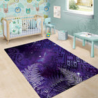 Aotearoa Taniko Matariki Area Rug Cosmic Violet