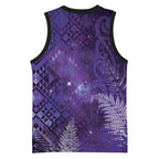 Aotearoa Taniko Matariki Basketball Jersey Cosmic Violet