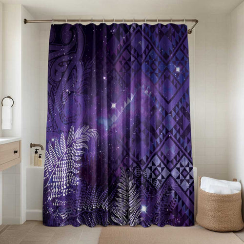 Aotearoa Taniko Matariki Bathroom Set Cosmic Violet
