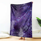 Aotearoa Taniko Matariki Blanket Cosmic Violet