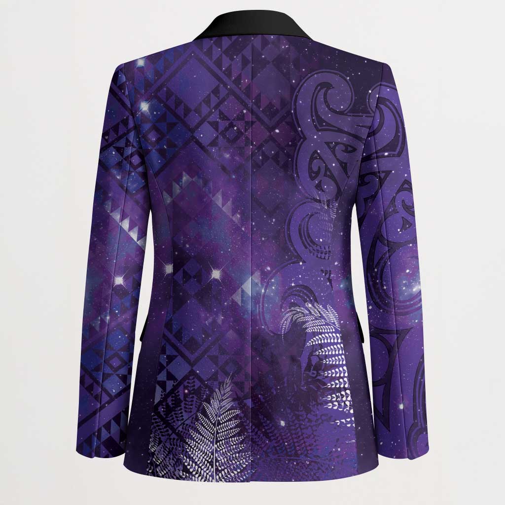 Aotearoa Taniko Matariki Blazer Cosmic Violet