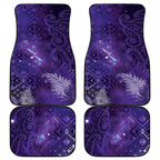 Aotearoa Taniko Matariki Car Mats Cosmic Violet
