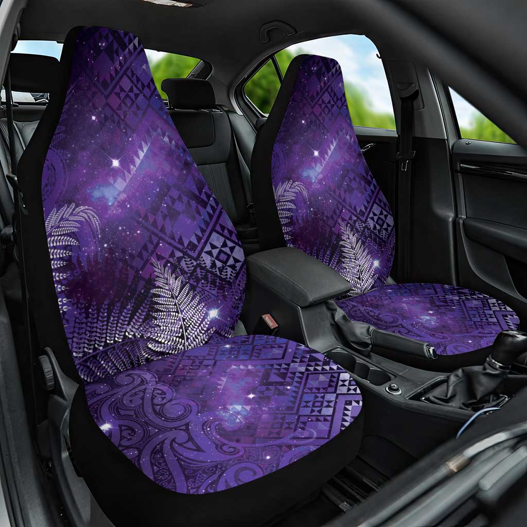 Aotearoa Taniko Matariki Car Seat Cover Cosmic Violet