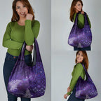 Aotearoa Taniko Matariki Grocery Bag Cosmic Violet