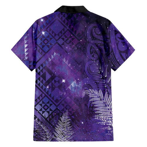 Aotearoa Taniko Matariki Hawaiian Shirt Cosmic Violet