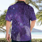 Aotearoa Taniko Matariki Hawaiian Shirt Cosmic Violet