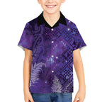 Aotearoa Taniko Matariki Hawaiian Shirt Cosmic Violet