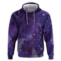 Aotearoa Taniko Matariki Hoodie Cosmic Violet