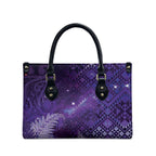 Aotearoa Taniko Matariki Leather Bag Cosmic Violet