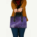 Aotearoa Taniko Matariki Leather Bag Cosmic Violet