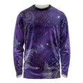 Aotearoa Taniko Matariki Long Sleeve Shirt Cosmic Violet