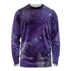 Aotearoa Taniko Matariki Long Sleeve Shirt Cosmic Violet